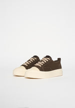 Vienna - Suede Contrast Stitch Sneaker - Brown