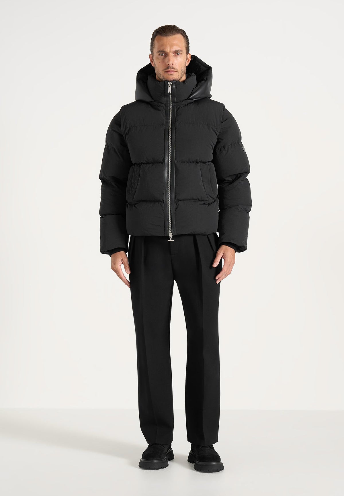 Eric - 2-in-1 Puffer/Vest Jacket - Black