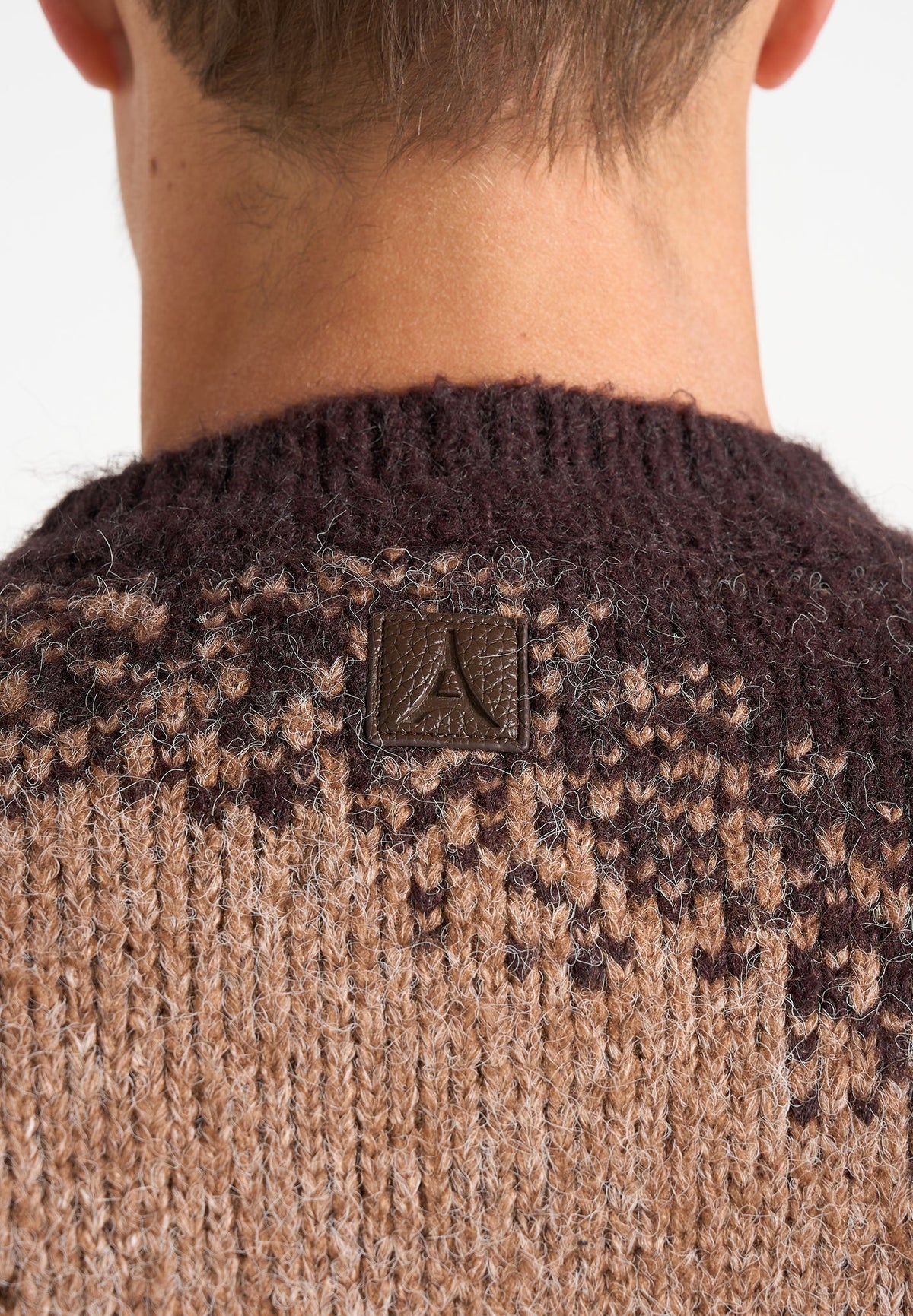 Yani - Ombré Wool Crewneck Sweater - Brown