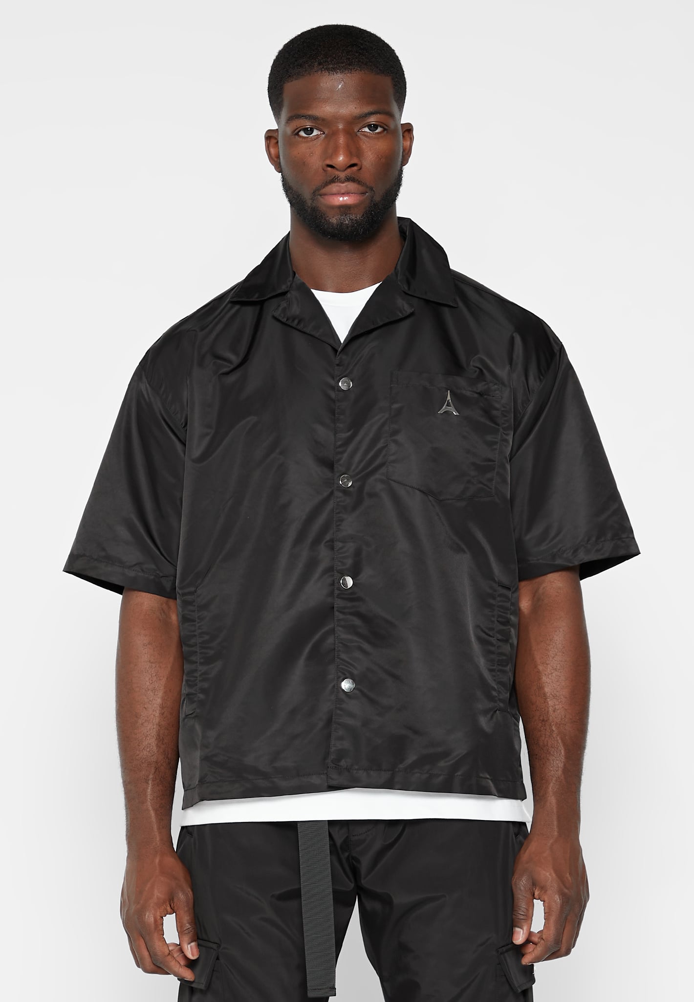 nylon-revere-shirt-black