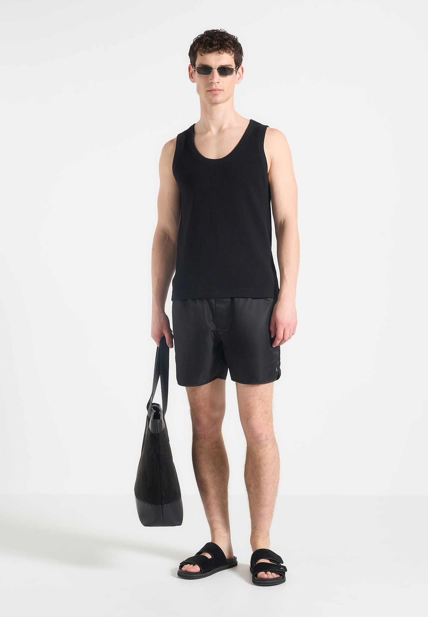 polished-nylon-swim-shorts-black 
