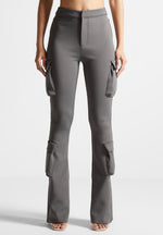 neoprene-cargo-fit-and-flare-leggings-grey