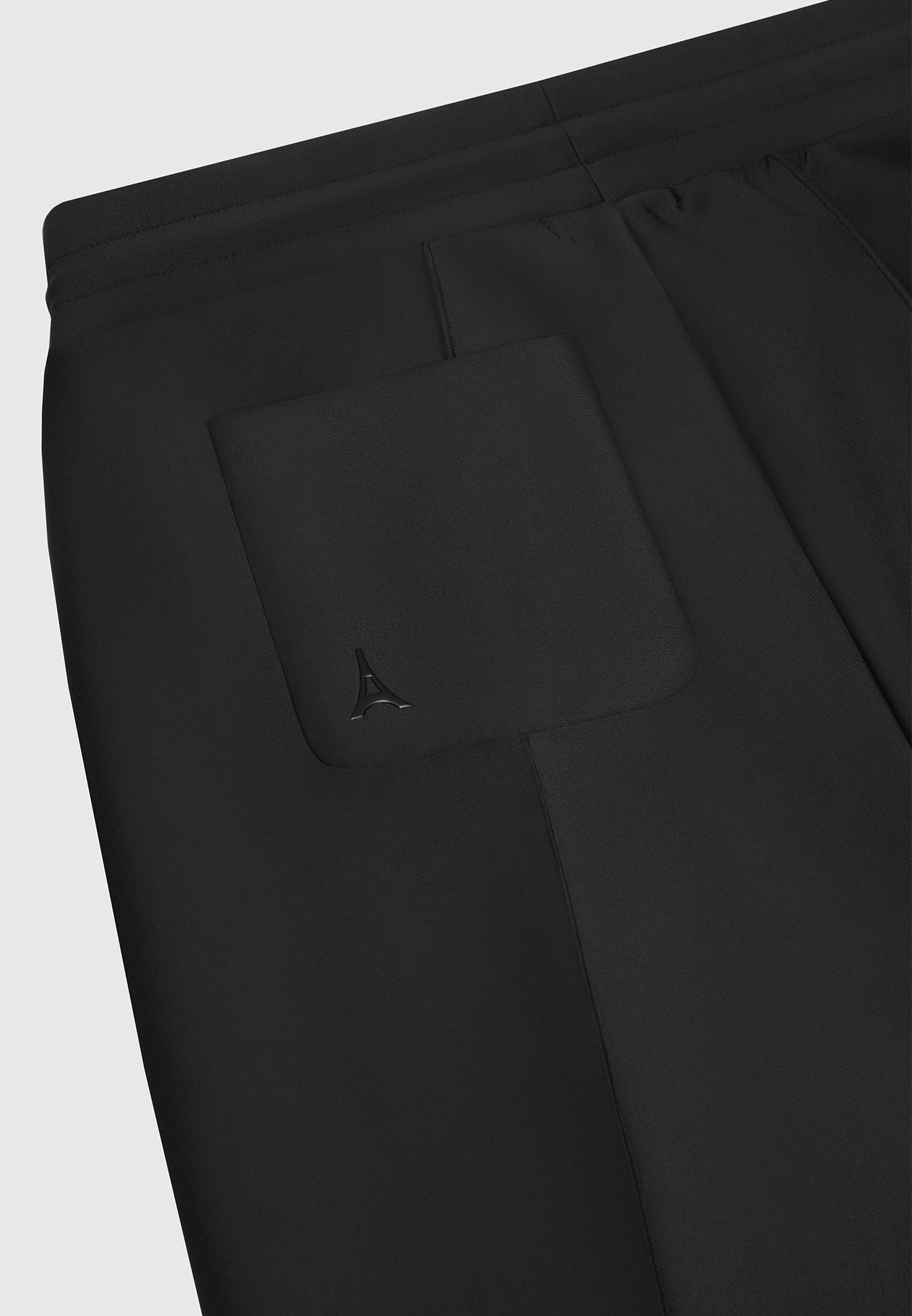 neoprene-tapered-fit-pintuck-joggers-black