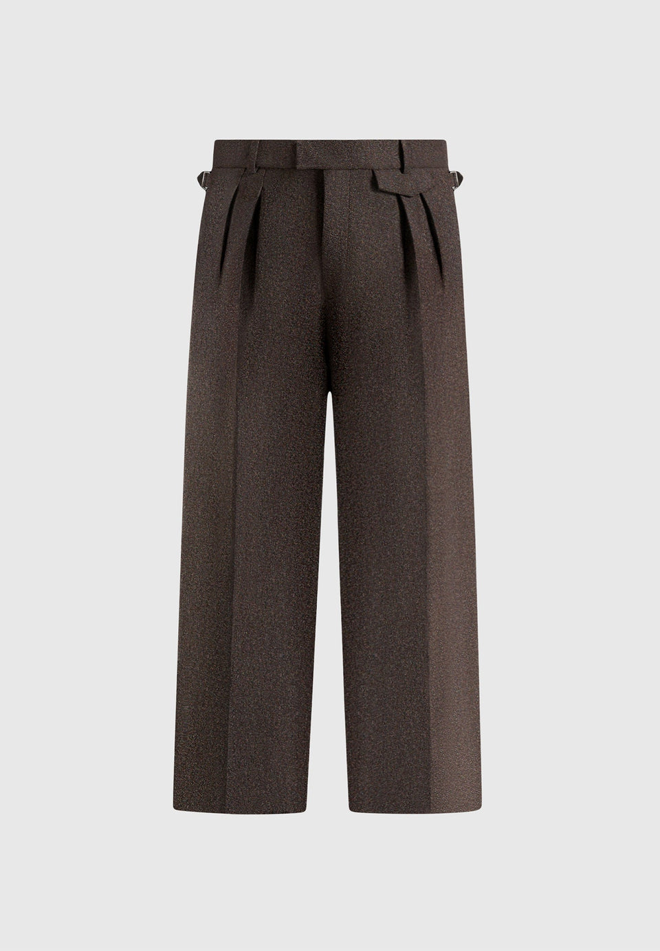 pierre-twin-pleat-melange-tailored-trousers-brown