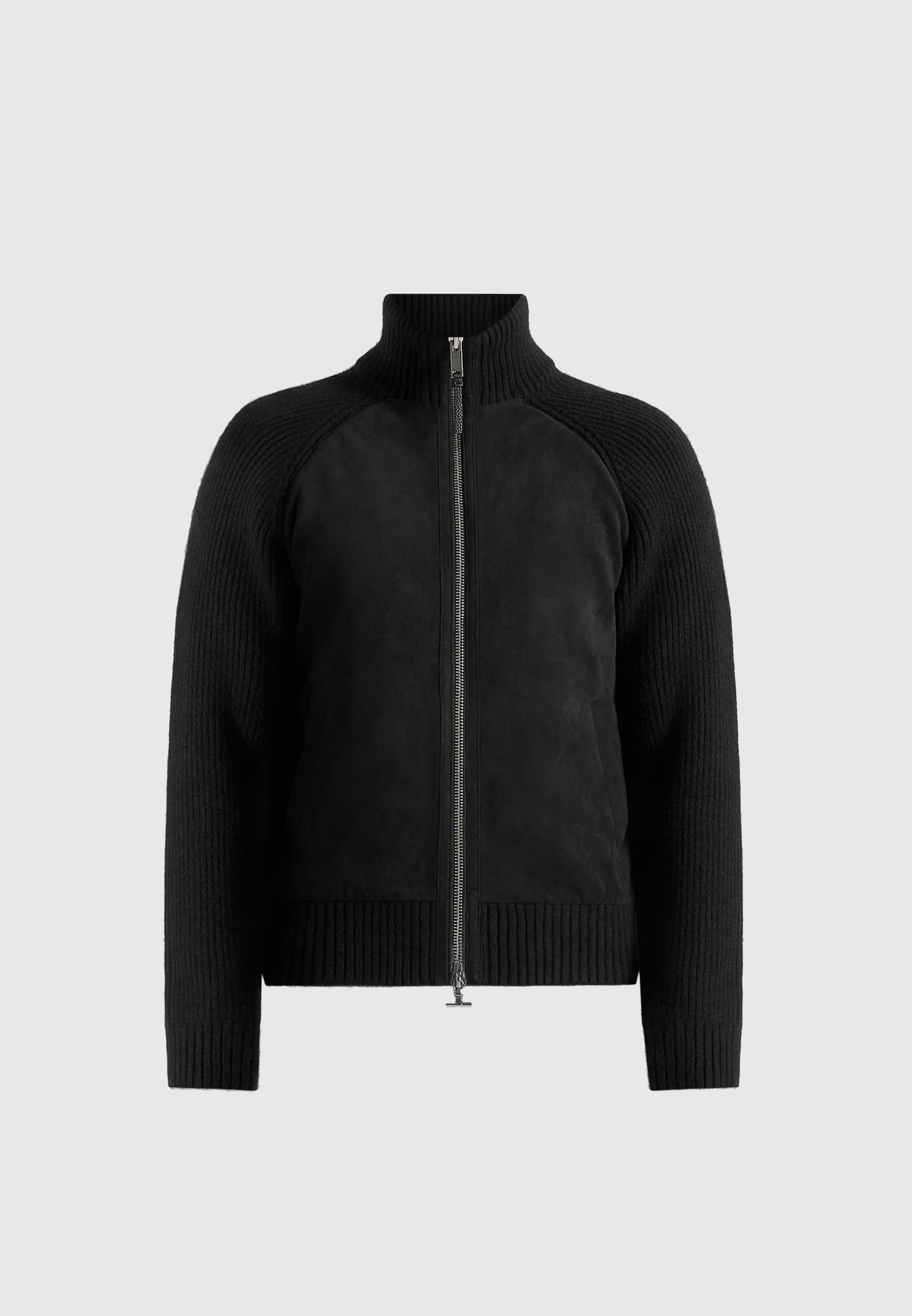 Rami - Suede & Knit Jacket - Black