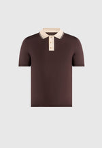 roux-contrast-detail-luxe-knit-polo-shirt-brown