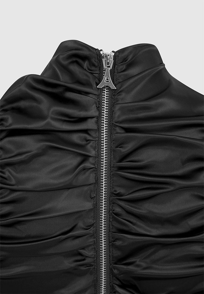 ruched-satin-top-and-sleeves-black