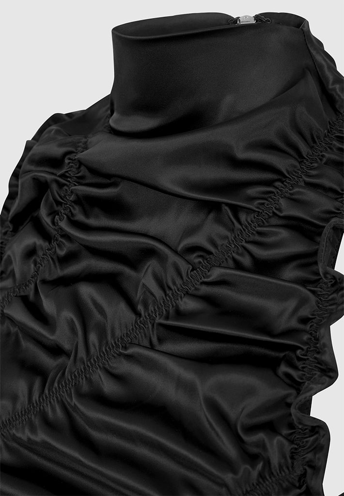 ruched-satin-top-and-sleeves-black