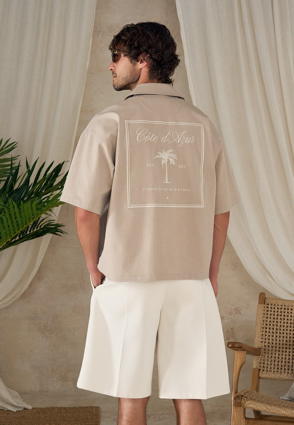 alexis-unisex-cote-dazur-boxy-shirt-beige