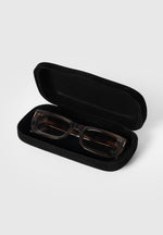Milan - Curved-Frame Sunglasses - Brown