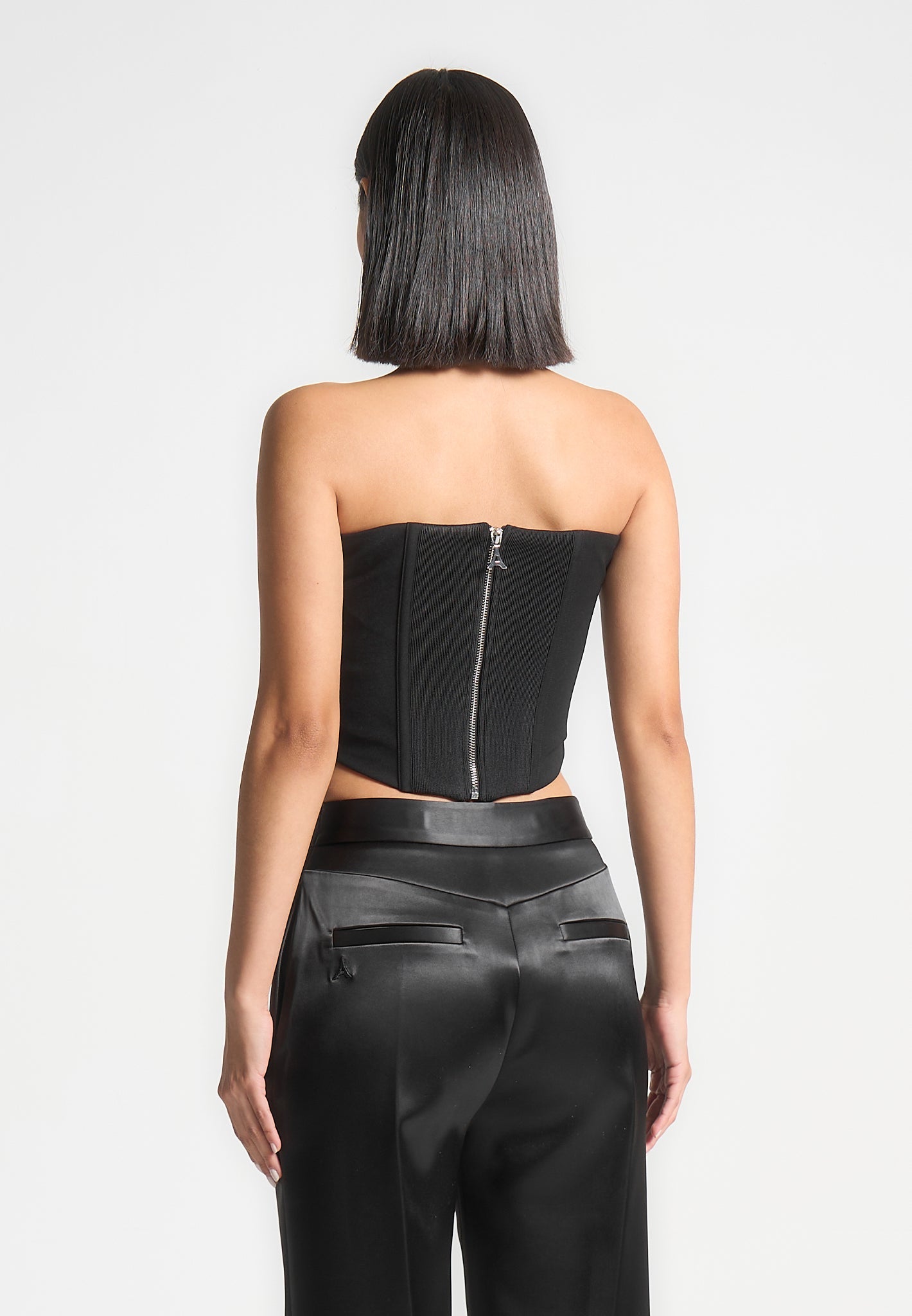 satin-pintuck-bandeau-corset-top-black
