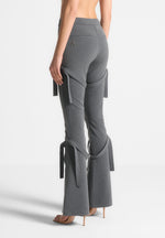 strap-detail-pinstripe-fit-and-flare-leggings-grey