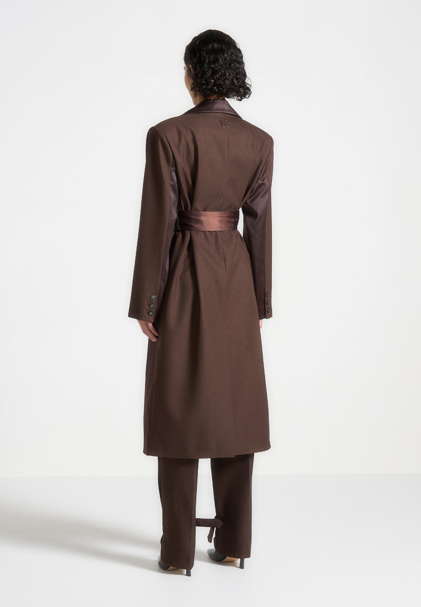 tailored-satin-trench-coat-brown