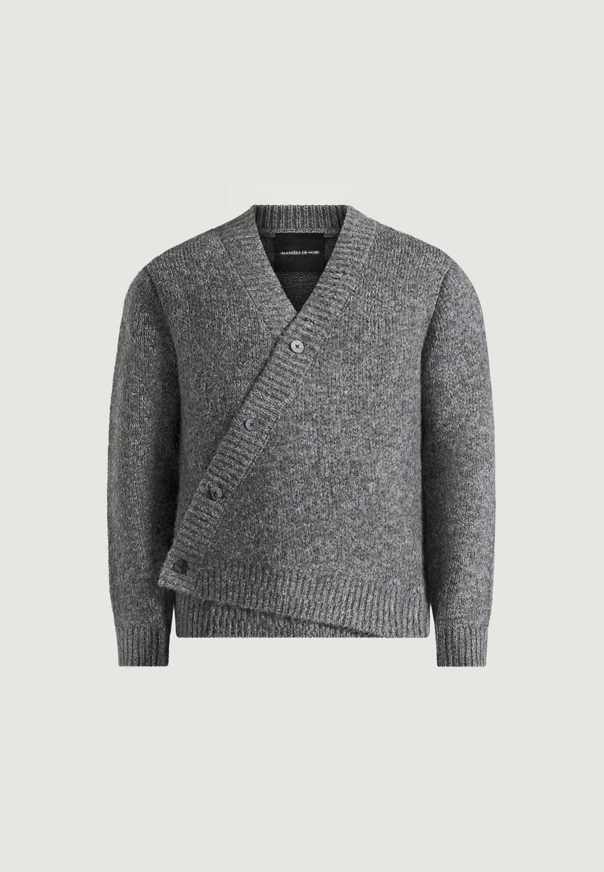 dani-unisex-asymmetric-brushed-knit-cardigan-grey