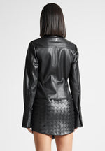 vegan-leather-angled-shirt-black