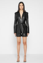 vegan-leather-blazer-playsuit-black