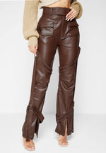 vegan-leather-carpenter-cargo-trousers-brown