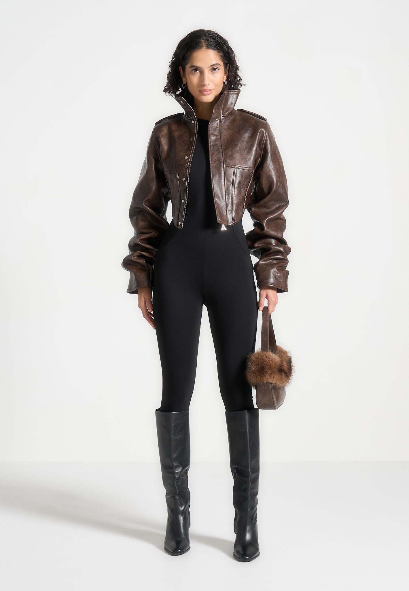 vintage-leather-tacked-sleeve-corset-jacket-brown 