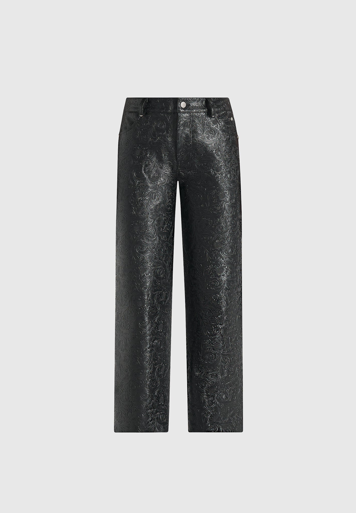 ruth-embossed-leather-mid-rise-trousers-black