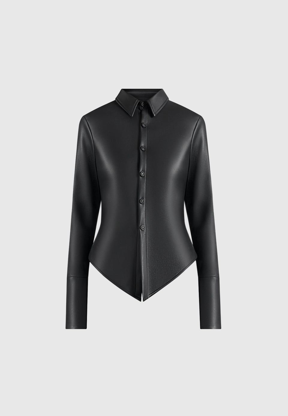 sonia-leather-cinch-shirt-black