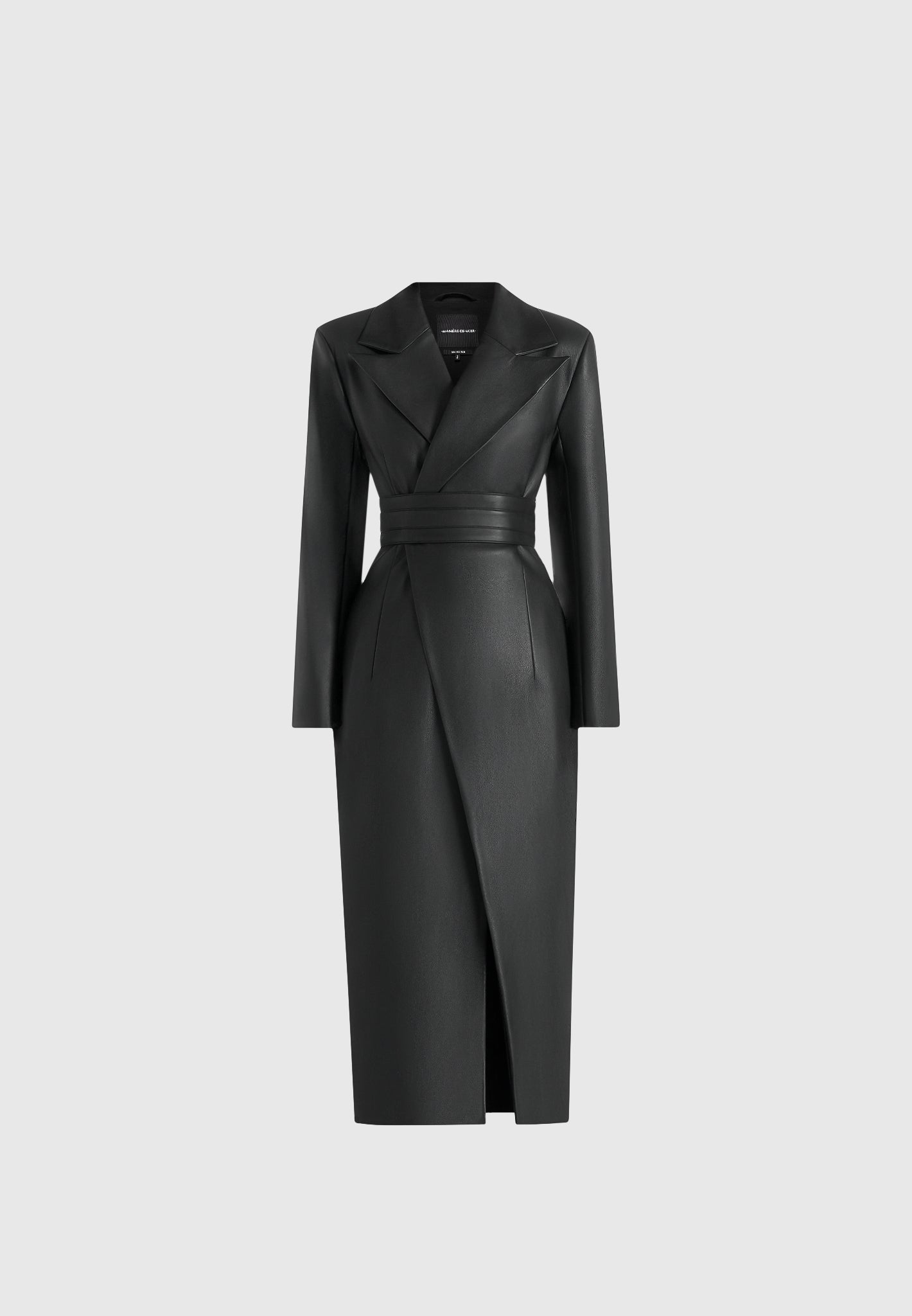 esma-leather-asymmetric-coat-with-cinch-belt-black