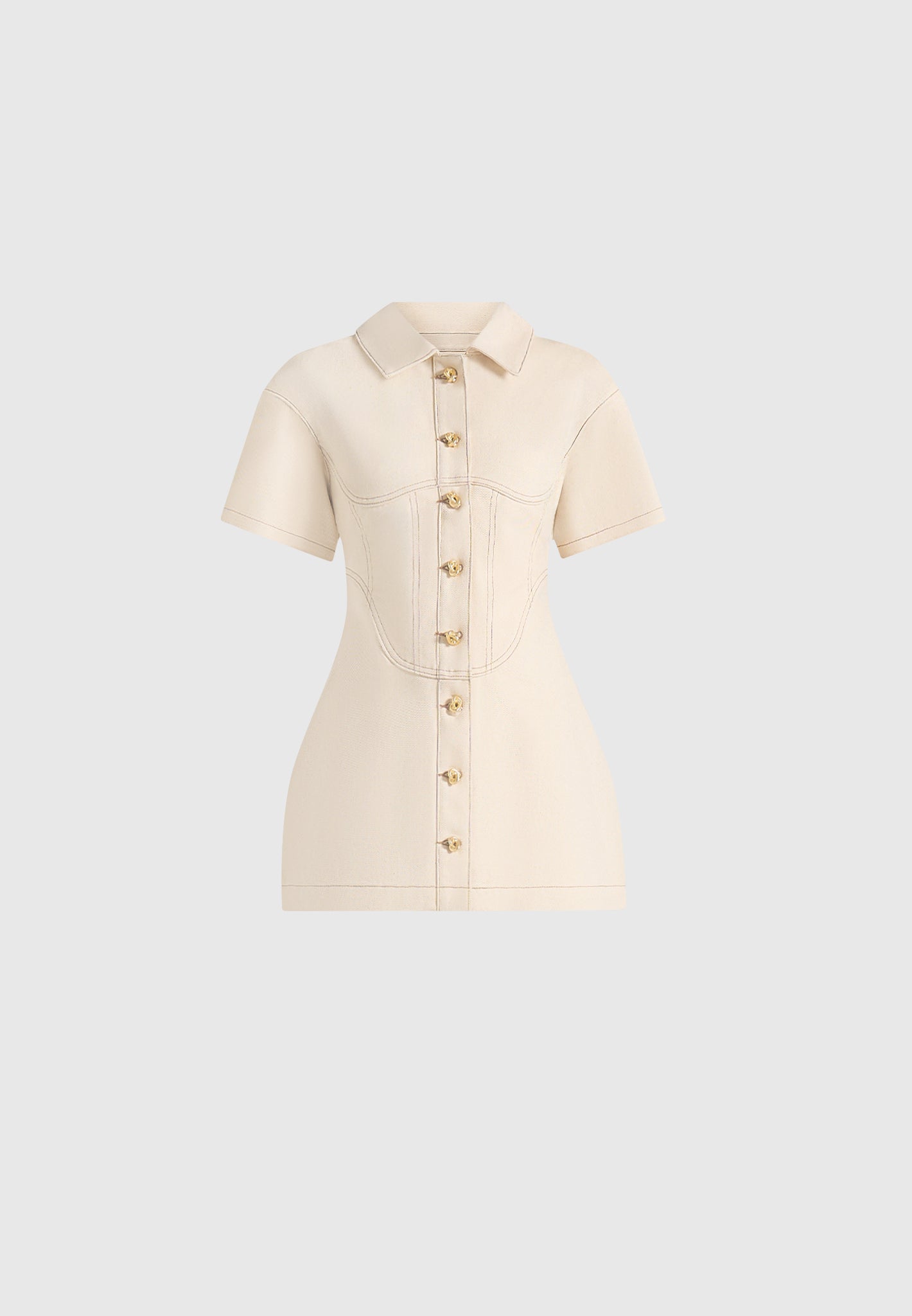 mathilde-denim-corset-contrast-stitch-dress-cream