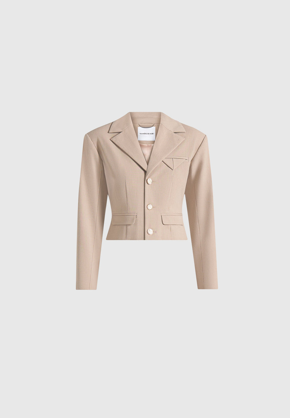 prisca-tailored-cropped-blazer-beige