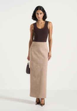 celie-suede-maxi-skirt-beige