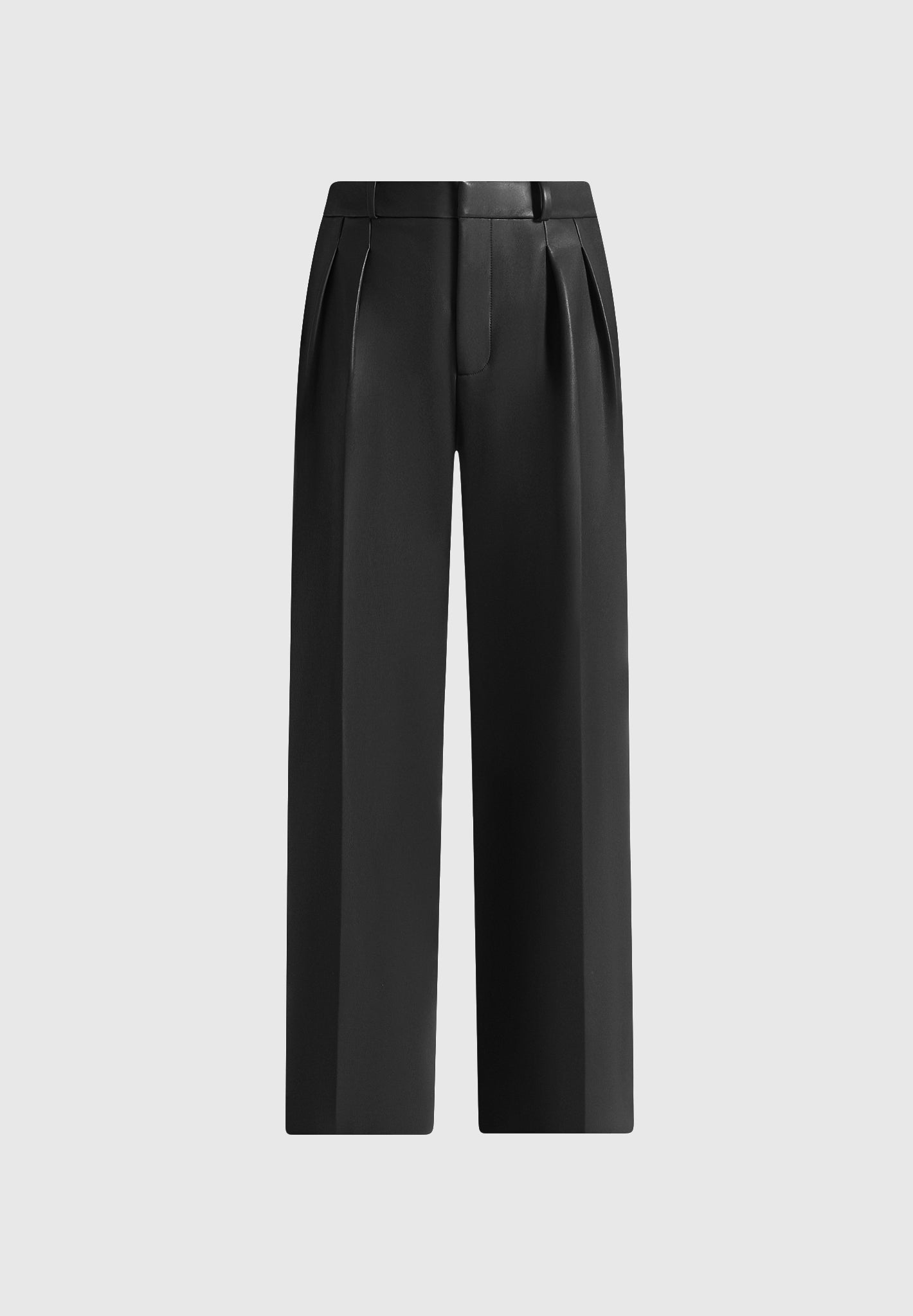 julie-leather-twin-pleat-trousers-black
