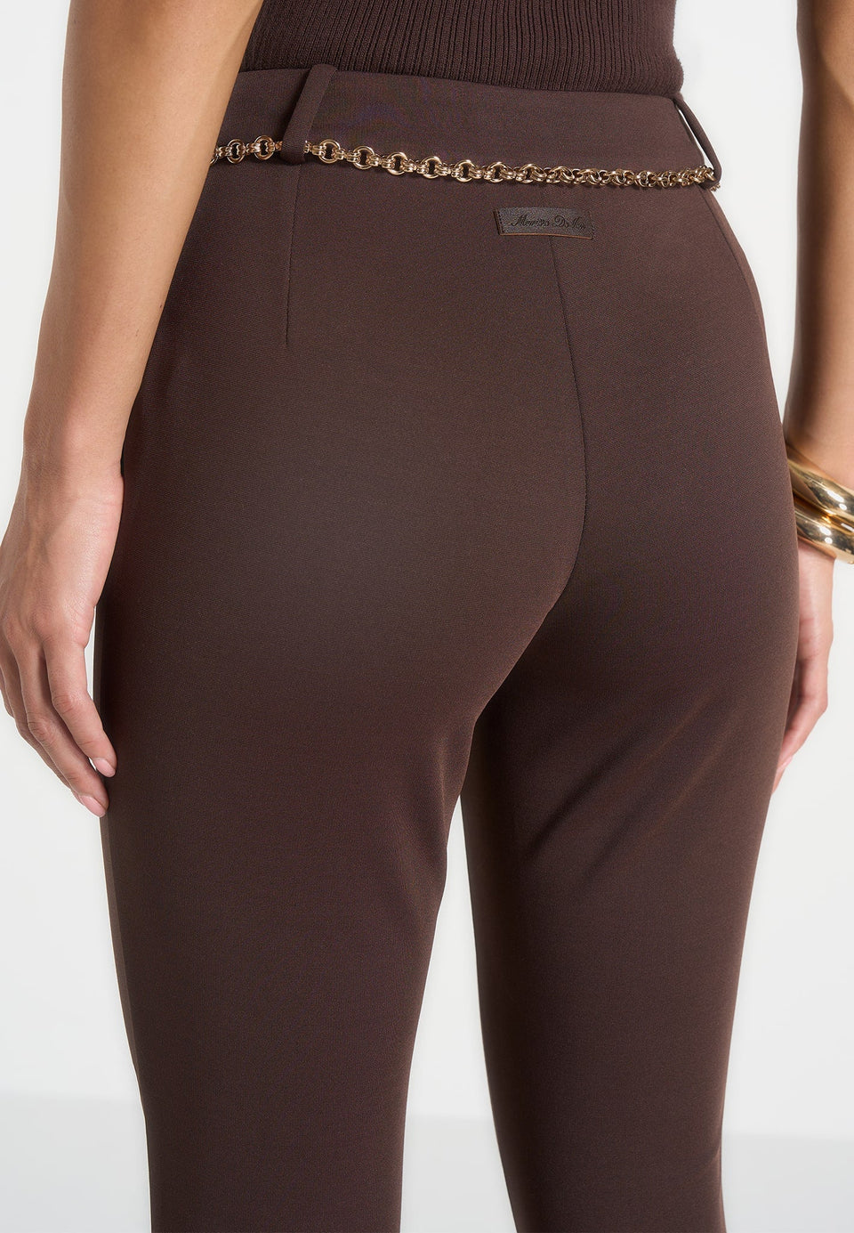 una-capri-leggings-with-chain-brown