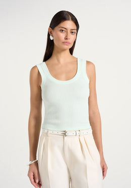 vs001-scoop-neck-ribbed-cotton-tank-top-mint-green