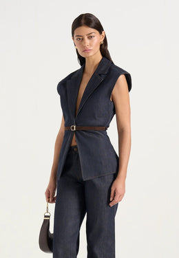 linda-wide-shoulder-cinched-denim-waistcoat-indigo