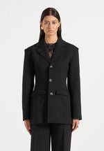 claire-wide-shoulder-cinch-waist-blazer-black
