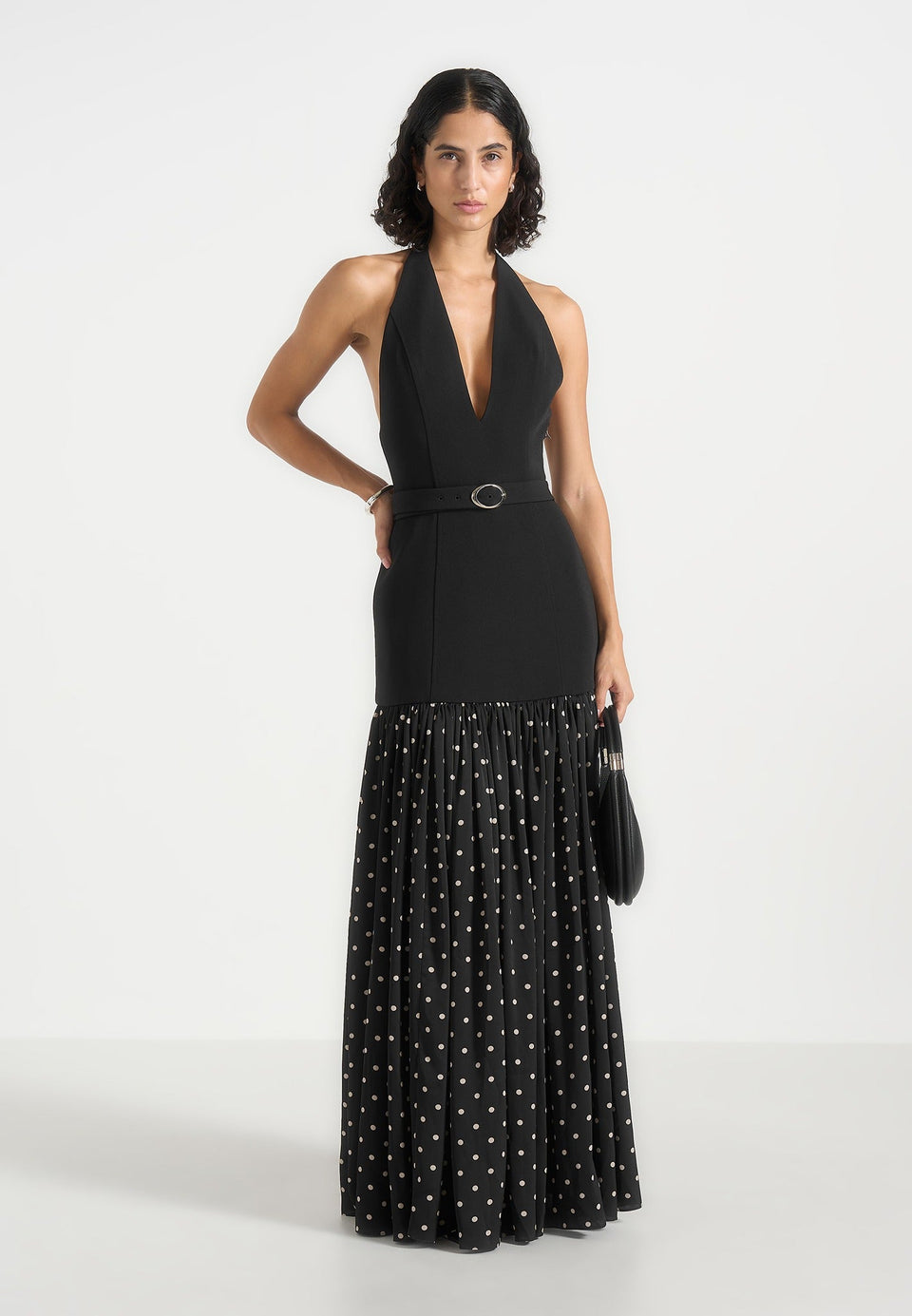 deborah-halter-neck-maxi-dress-with-waist-detail-black-white