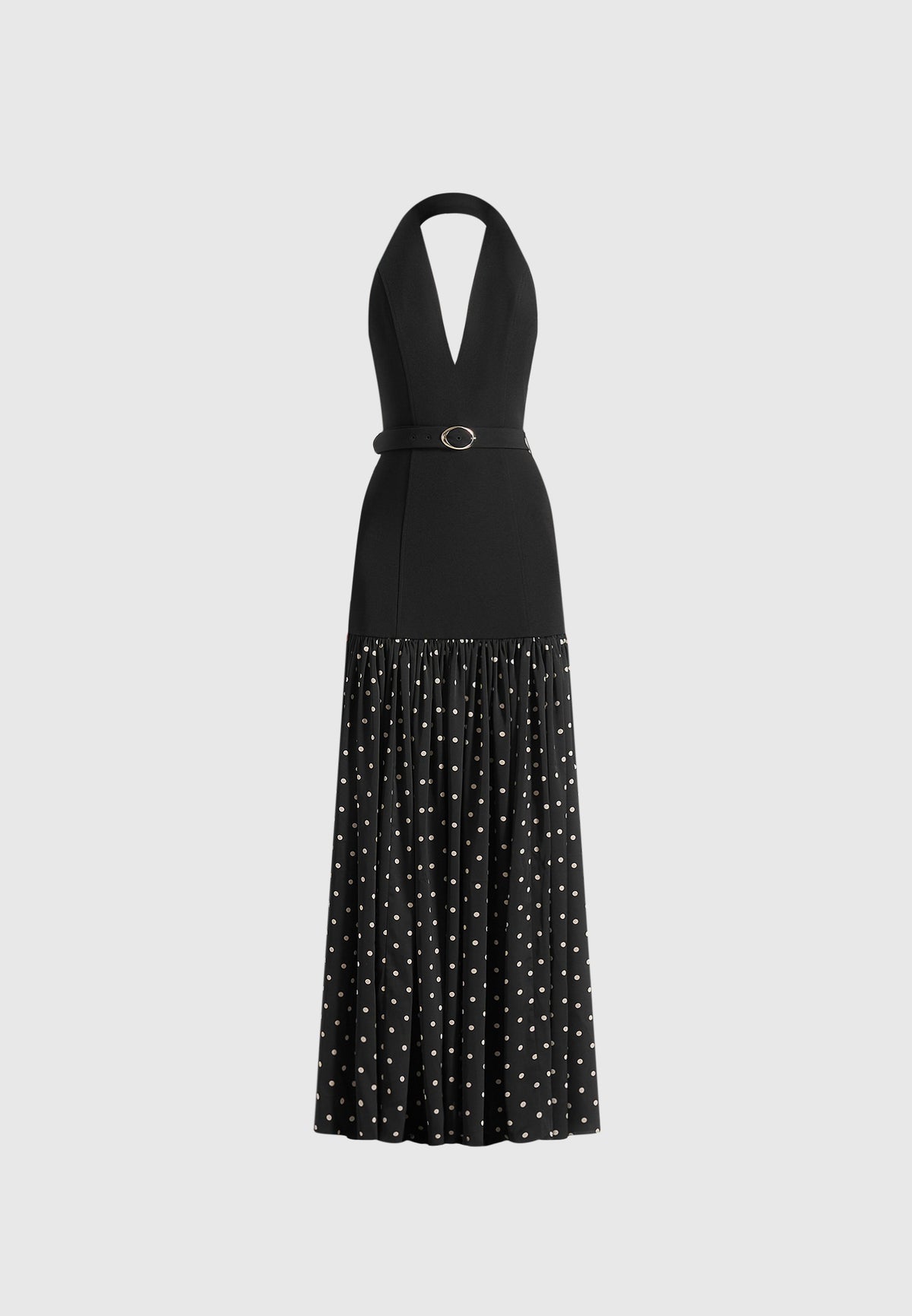 deborah-halter-maxi-dress-with-waist-detail-black-white