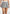 Rebecca - Pinstripe Belted Pleated Skort With Waistband - Grey