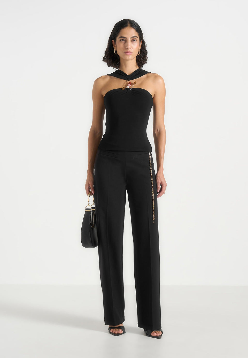 cecile-hardware-halter-top-black