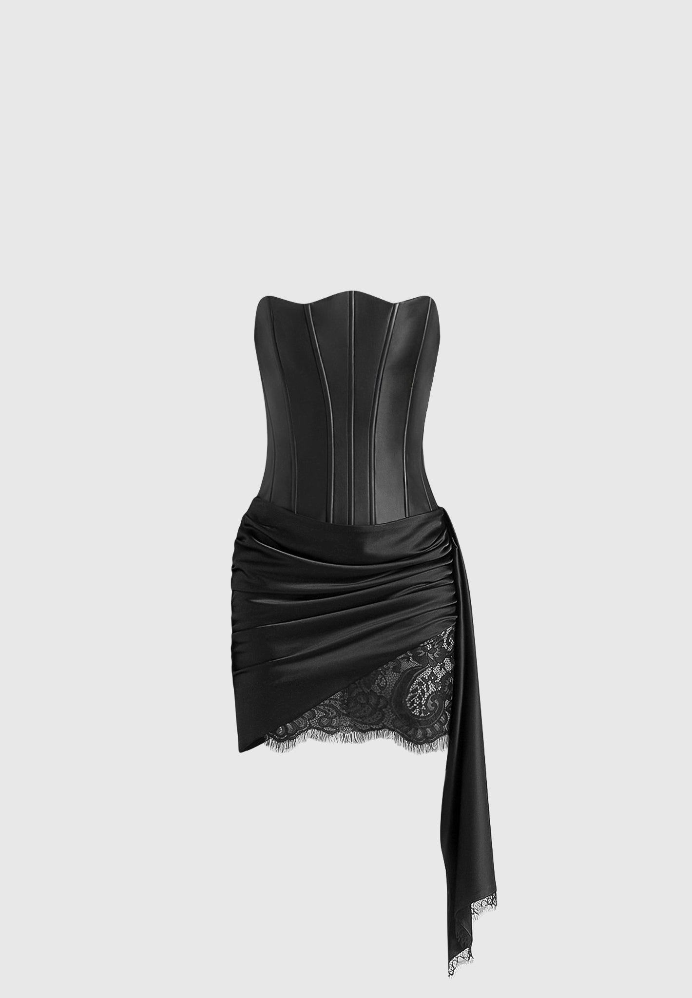 valeska-corset-with-drape-mini-dress-black