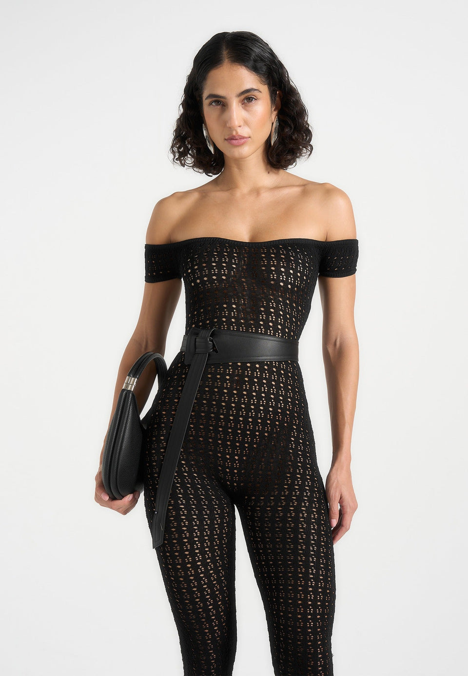 pointelle-knit-bardot-jumpsuit-with-belt-black