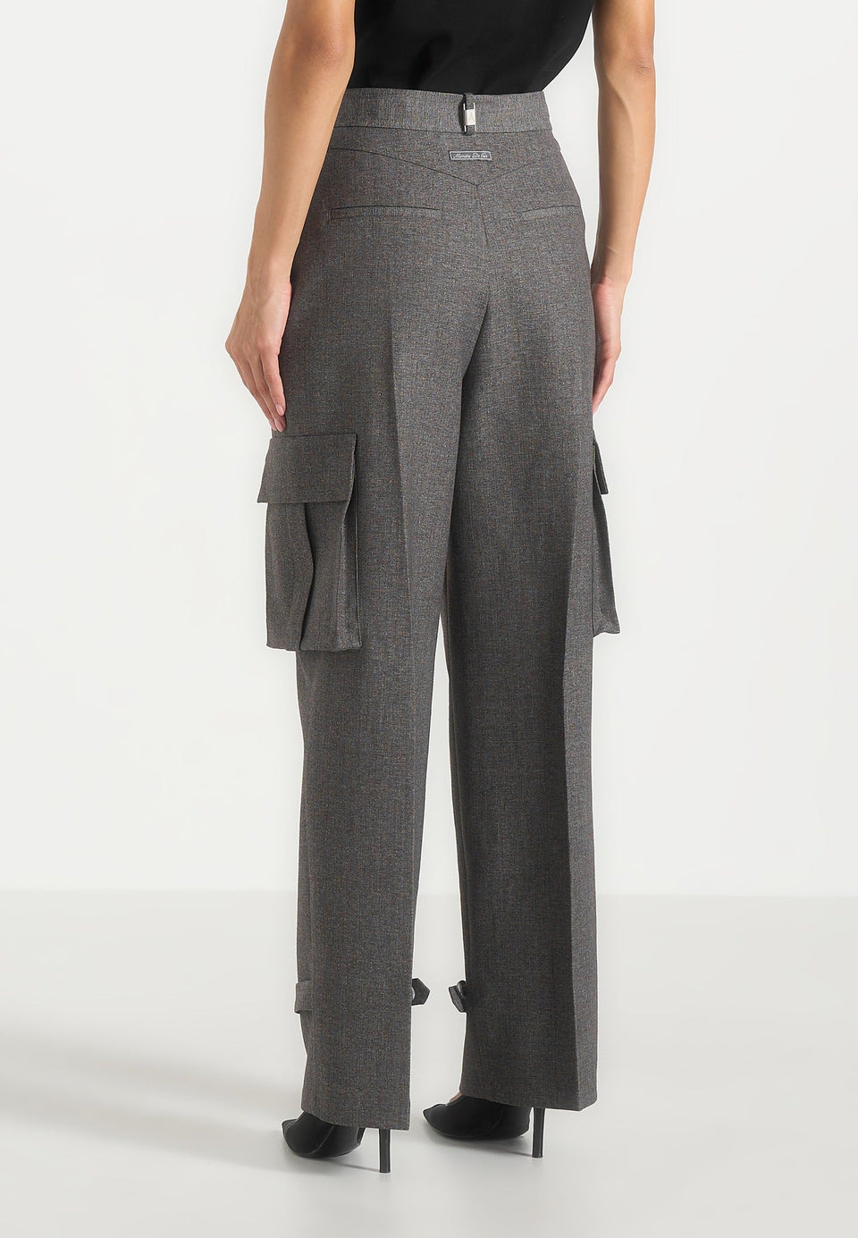 textured-tailored-pleated-cargo-trousers-grey