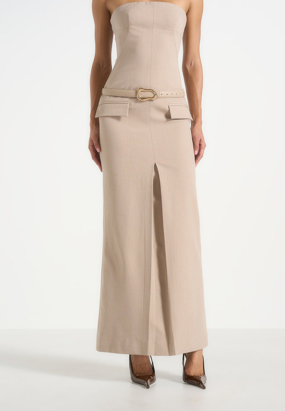 tabitha-tailored-bandeau-belted-maxi-dress-beige