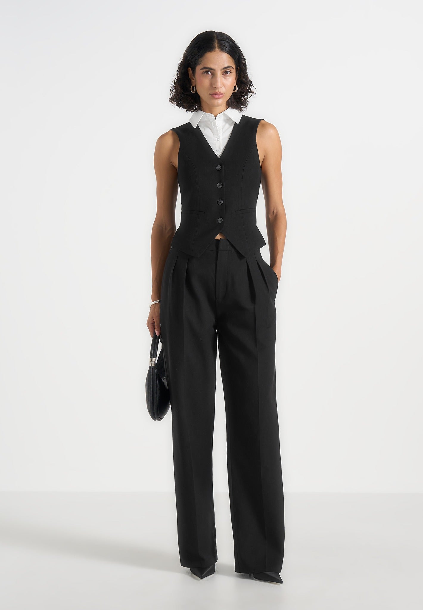 irene-collar-detail-cinched-waistcoat-black-white 
