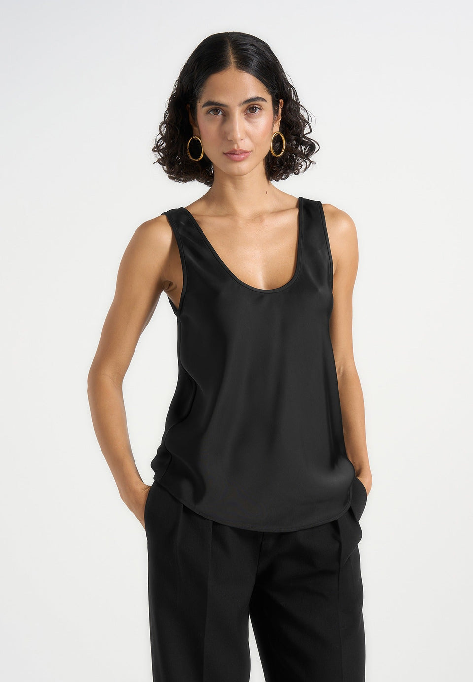 mathilda-satin-scoop-neck-open-back-vest-black