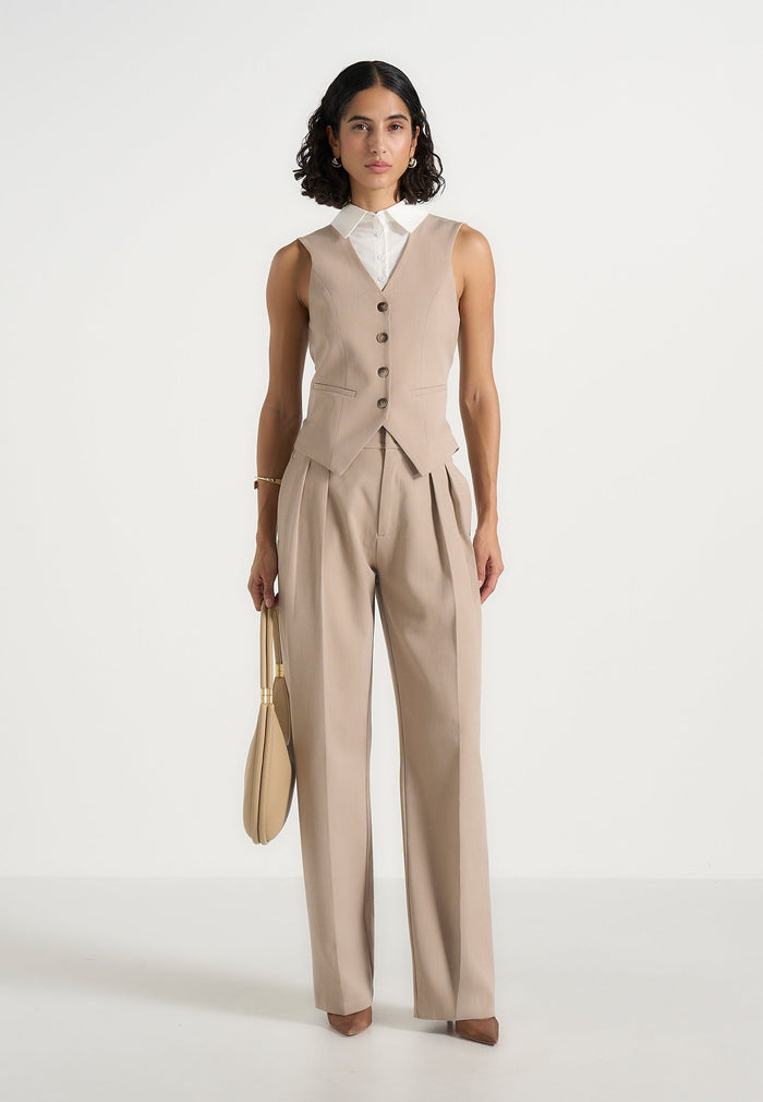 irene-collar-detail-cinched-waistcoat-beige-white