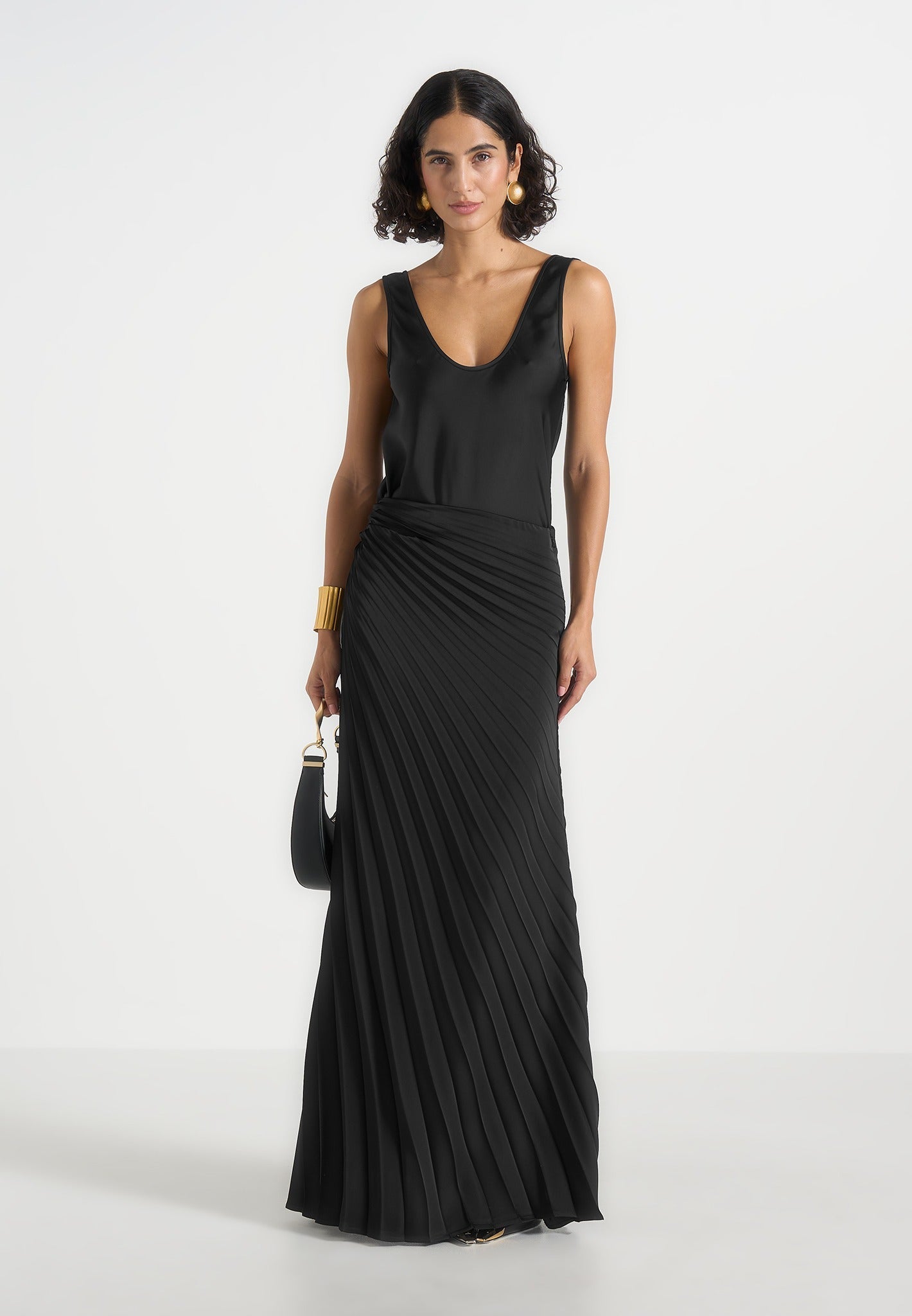 fiona-satin-fan-pleat-maxi-skirt-black