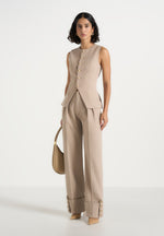 darlene-turn-up-detail-tailored-twin-pleat-trousers-beige