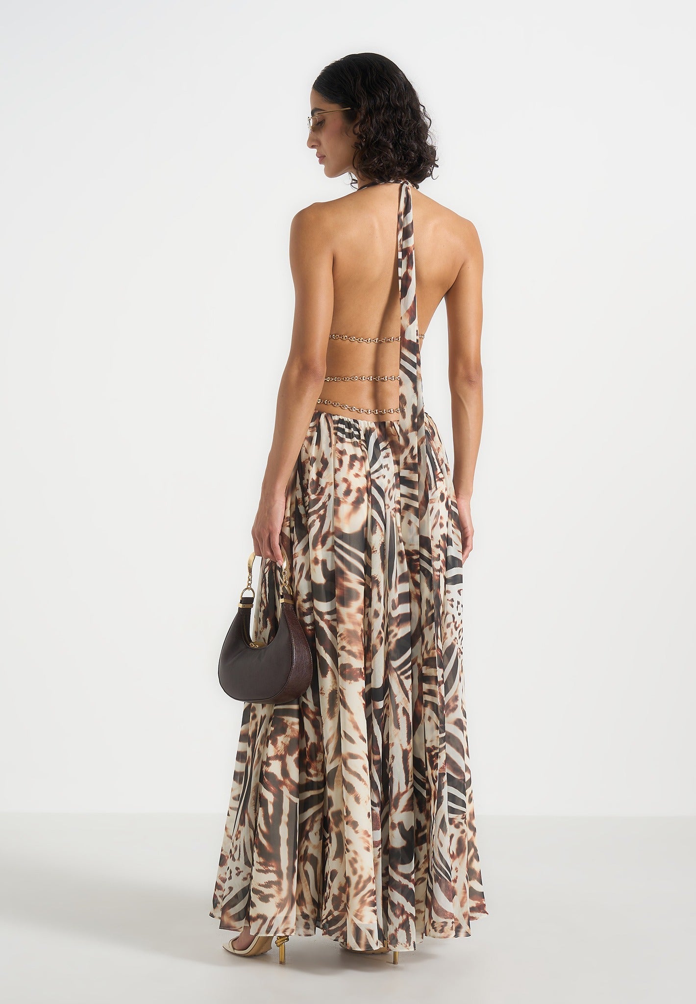 june-chain-belt-cut-out-georgette-halter-maxi-dress-animal