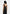 Mathilda - Satin Scoop Neck Open Back Tank Top - Black