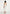 Danika - Metallic Knit Belted Midi Dress - White