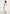 Faith - Cap Sleeve Corset Cotton Midi Dress  - White
